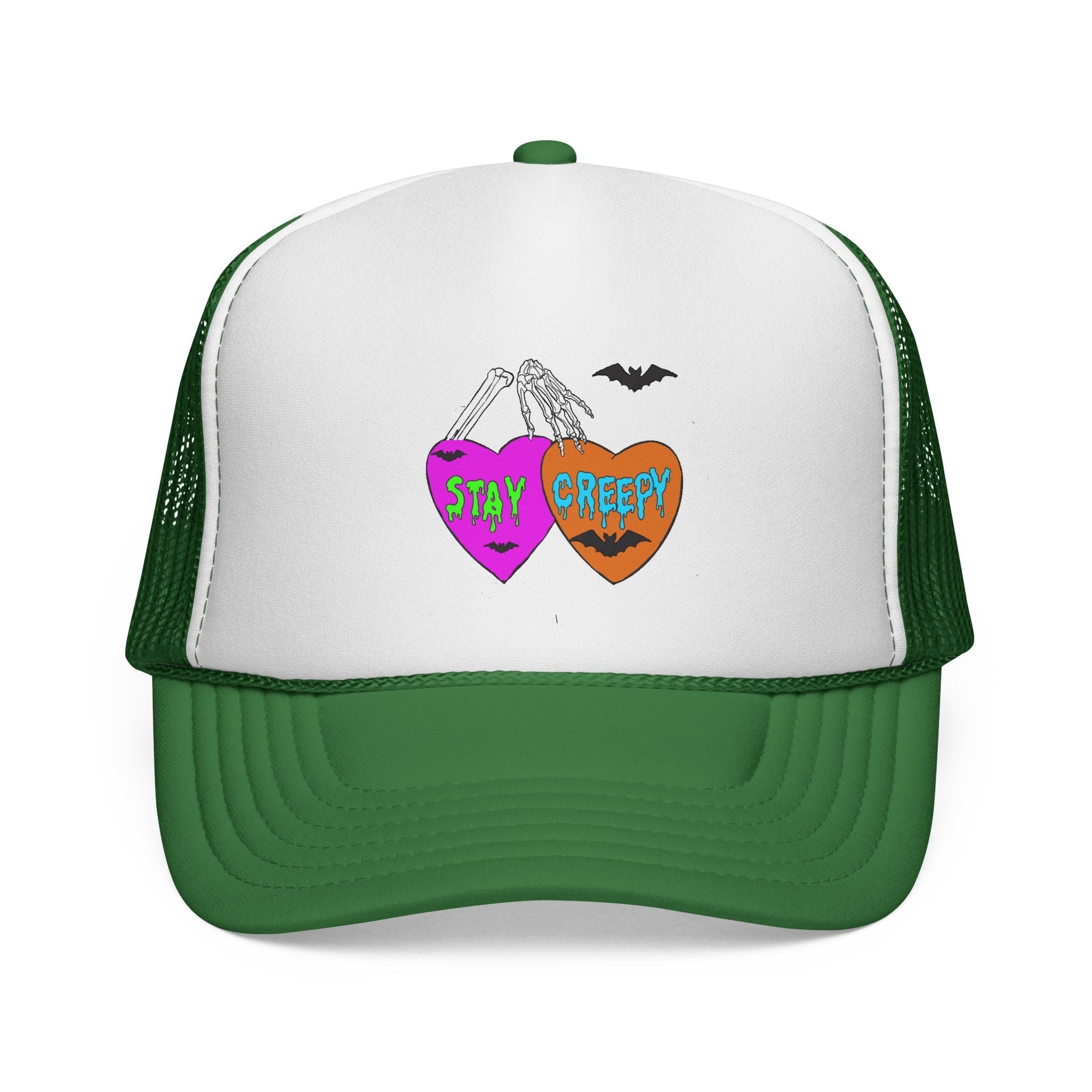 Copy of Pink Skull Dagger Trucker Cap — Retro Edgy Mesh Hat for Streetwear & Gifts