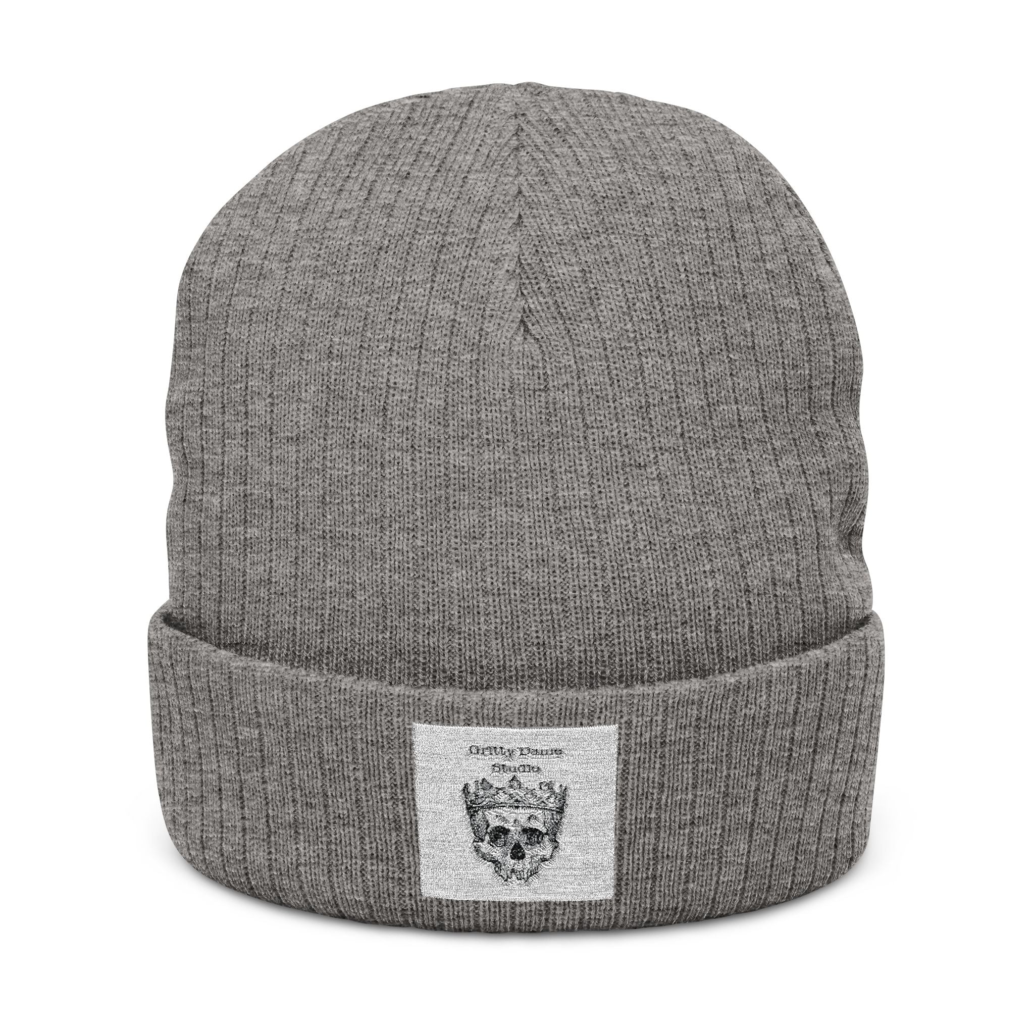 Ribbed Knit Beanie (Embroidery)