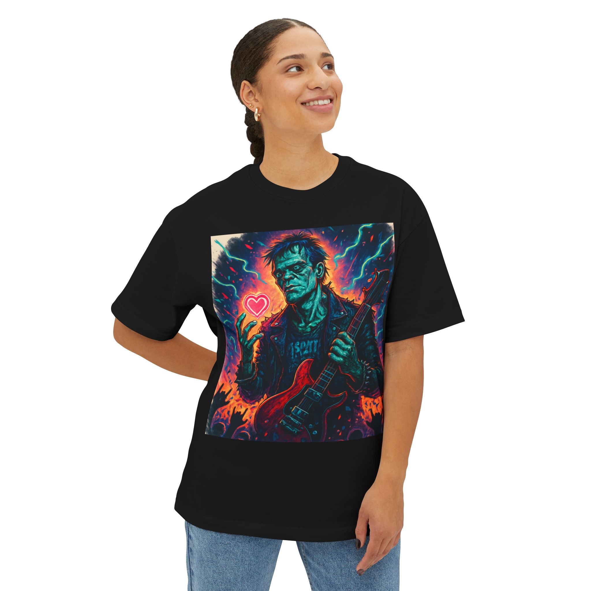 Frankenstein Guitarist Graphic Tee
