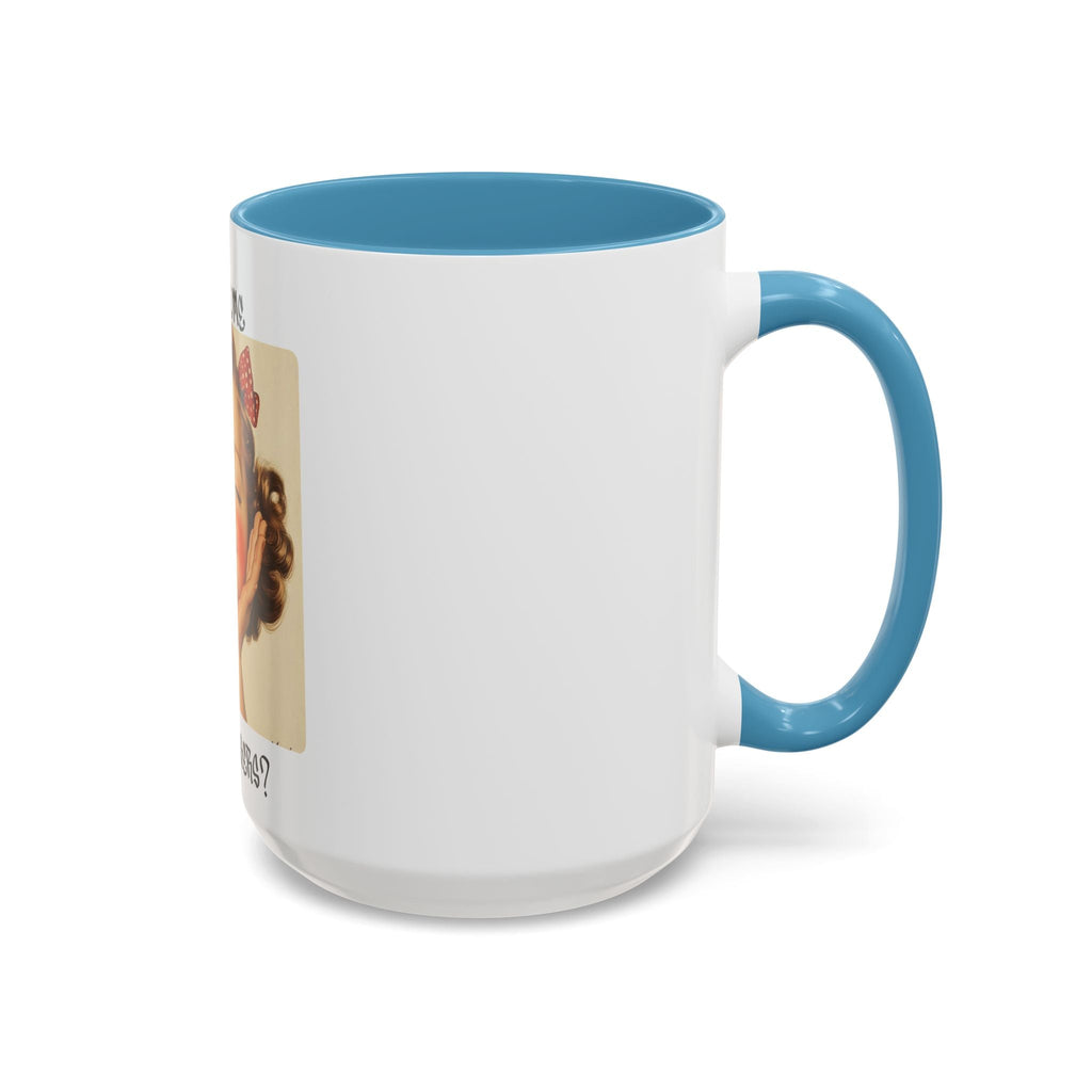 Vintage Pinup Coffee Mug – “Ya Feel Me Motherf***er?” Accent Ceramic Mug