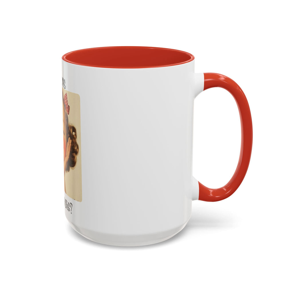 Vintage Pinup Coffee Mug – “Ya Feel Me Motherf***er?” Accent Ceramic Mug